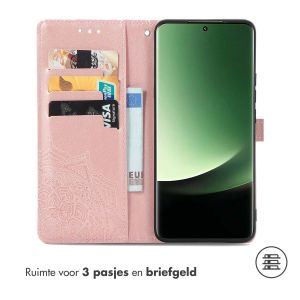 iMoshion Mandala Bookcase Xiaomi 13 Ultra - Rosé Goud