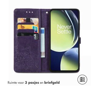 iMoshion Mandala Bookcase OnePlus Nord CE 3 Lite - Paars