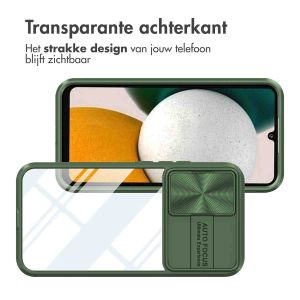 iMoshion Camslider Backcover Samsung Galaxy A34 (5G) - Donkergroen