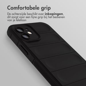 iMoshion EasyGrip Backcover iPhone 12 - Zwart