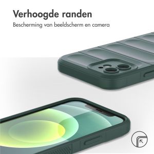 iMoshion EasyGrip Backcover iPhone 12 - Donkergroen