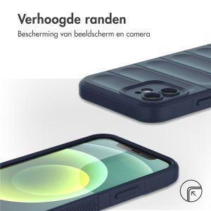 iMoshion EasyGrip Backcover iPhone 12 - Donkerblauw