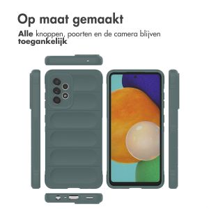 iMoshion EasyGrip Backcover Samsung Galaxy A52(s) (5G/4G) - Donkergroen