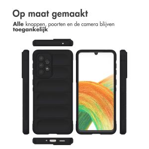iMoshion EasyGrip Backcover Samsung Galaxy A33 - Zwart