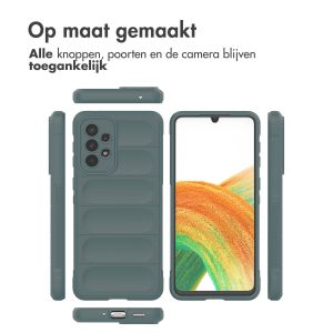 iMoshion EasyGrip Backcover Samsung Galaxy A33 - Donkergroen
