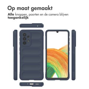 iMoshion EasyGrip Backcover Samsung Galaxy A33 - Donkerblauw