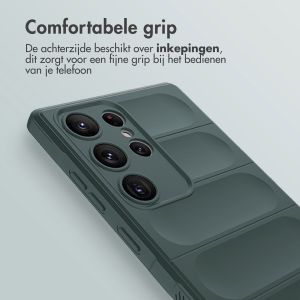 iMoshion EasyGrip Backcover Samsung Galaxy S23 Ultra - Donkergroen
