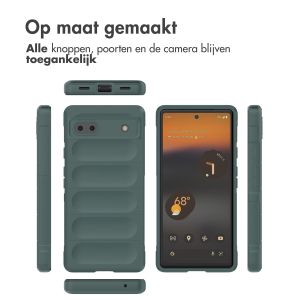 iMoshion EasyGrip Backcover Google Pixel 6a - Donkergroen