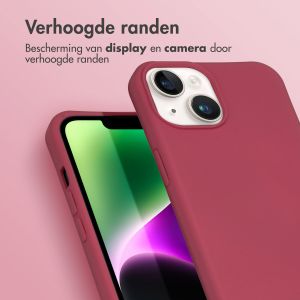 iMoshion Color Backcover met afneembaar koord iPhone 14 - Donkerrood