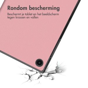 iMoshion Trifold Design Bookcase Samsung Galaxy Tab A8 - Floral Pink