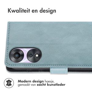 iMoshion Luxe Bookcase Oppo A78 (5G) - Lichtblauw