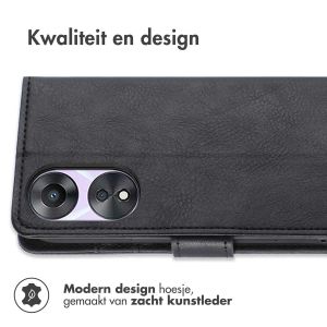 iMoshion Luxe Bookcase Oppo A78 (5G) - Zwart