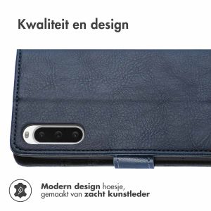 iMoshion Luxe Bookcase Sony Xperia 10 V - Donkerblauw