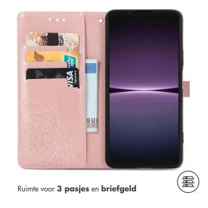 iMoshion Mandala Bookcase Sony Xperia 1 V - Rosé Goud