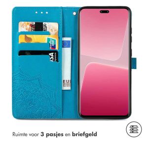 iMoshion Mandala Bookcase Xiaomi 13 Lite - Turquoise