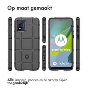 iMoshion Rugged Shield Backcover Motorola Moto E13 - Zwart