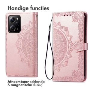 iMoshion Mandala Bookcase Xiaomi Poco X5 Pro 5G - Rosé Goud