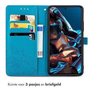 iMoshion Mandala Bookcase Xiaomi Poco X5 Pro 5G - Turquoise