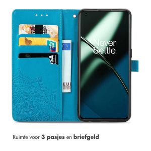 iMoshion Mandala Bookcase OnePlus 11 - Turquoise