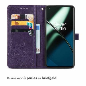 iMoshion Mandala Bookcase OnePlus 11 - Paars