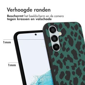 iMoshion Design hoesje Samsung Galaxy A54 (5G) - Luipaard - Groen / Zwart