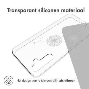 iMoshion Design hoesje Samsung Galaxy A34 (5G) - Paardenbloem - Wit