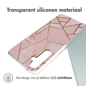 iMoshion Design hoesje Samsung Galaxy A54 (5G) - Grafisch Koper / Roze
