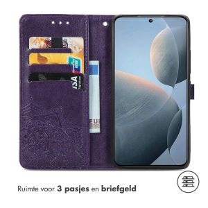 iMoshion Mandala Bookcase Xiaomi Poco X6 Pro - Paars