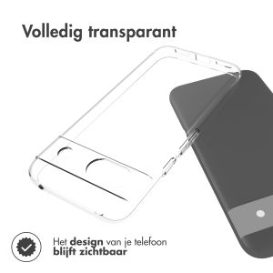 Accezz Clear Backcover Google Pixel 8a - Transparant