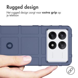 iMoshion Rugged Shield Backcover Xiaomi Poco X6 Pro - Donkerblauw