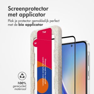 Accezz Gehard Glas Full Cover Screenprotector met applicator Samsung Galaxy A35 / A55 - Transparant