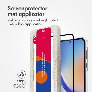 Accezz Triple Strong Full Cover Glas Screenprotector met applicator Samsung Galaxy A35 / A55 - Transparant