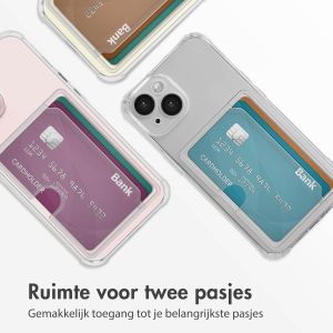 iMoshion Softcase Backcover met pasjeshouder iPhone 15 - Transparant