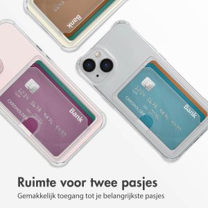 iMoshion Softcase Backcover met pasjeshouder iPhone 14 - Transparant