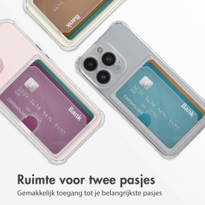 iMoshion Softcase Backcover met pasjeshouder iPhone 14 Pro - Transparant