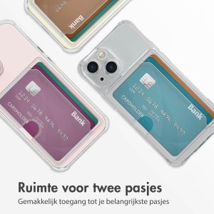 iMoshion Softcase Backcover met pasjeshouder iPhone 13 Mini - Transparant