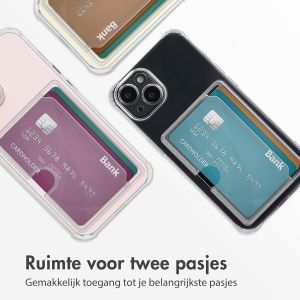 iMoshion Softcase Backcover met pasjeshouder iPhone 13 - Transparant