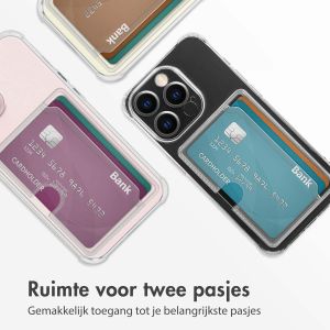 iMoshion Softcase Backcover met pasjeshouder iPhone 13 Pro - Transparant