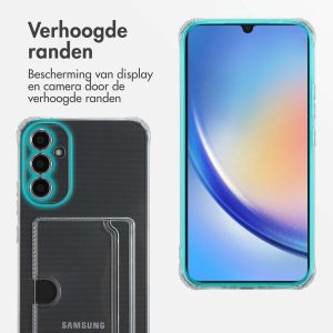 iMoshion Softcase Backcover met pasjeshouder Samsung Galaxy A34 (5G) - Transparant