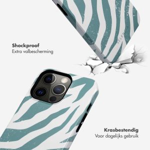 Selencia Vivid Backcover iPhone 13 Pro - Colorful Zebra Pine Blue