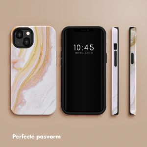 Selencia Vivid Backcover iPhone 13 - Chic Marble Gold