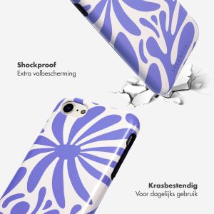 Selencia Vivid Backcover iPhone SE (2022 / 2020) / 8 / 7 / 6(s) - Modern Bloom Sapphire Blue