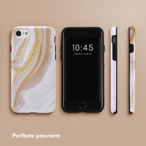 Selencia Vivid Backcover iPhone SE (2022 / 2020) / 8 / 7 / 6(s) - Chic Marble Gold