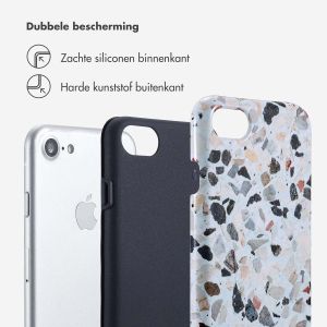 Selencia Vivid Backcover iPhone SE (2022 / 2020) / 8 / 7 / 6(s) - Chic Terazzo