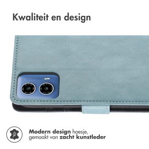 iMoshion Luxe Bookcase Motorola Moto G34 - Lichtblauw