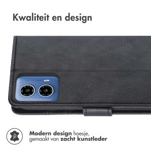 iMoshion Luxe Bookcase Motorola Moto G34 - Zwart