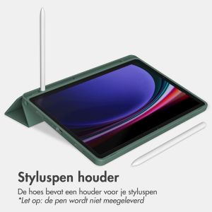 Accezz Smart Silicone Bookcase Samsung Galaxy Tab A9 Plus - Donkergroen