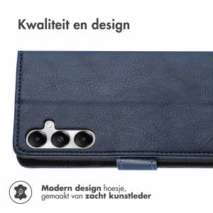 iMoshion Luxe Bookcase Samsung Galaxy A15 (5G/4G) - Donkerblauw