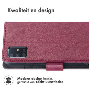iMoshion Luxe Bookcase Samsung Galaxy A51 - Bordeaux