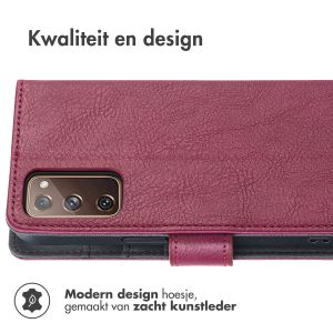 iMoshion Luxe Bookcase Samsung Galaxy S20 FE - Bordeaux